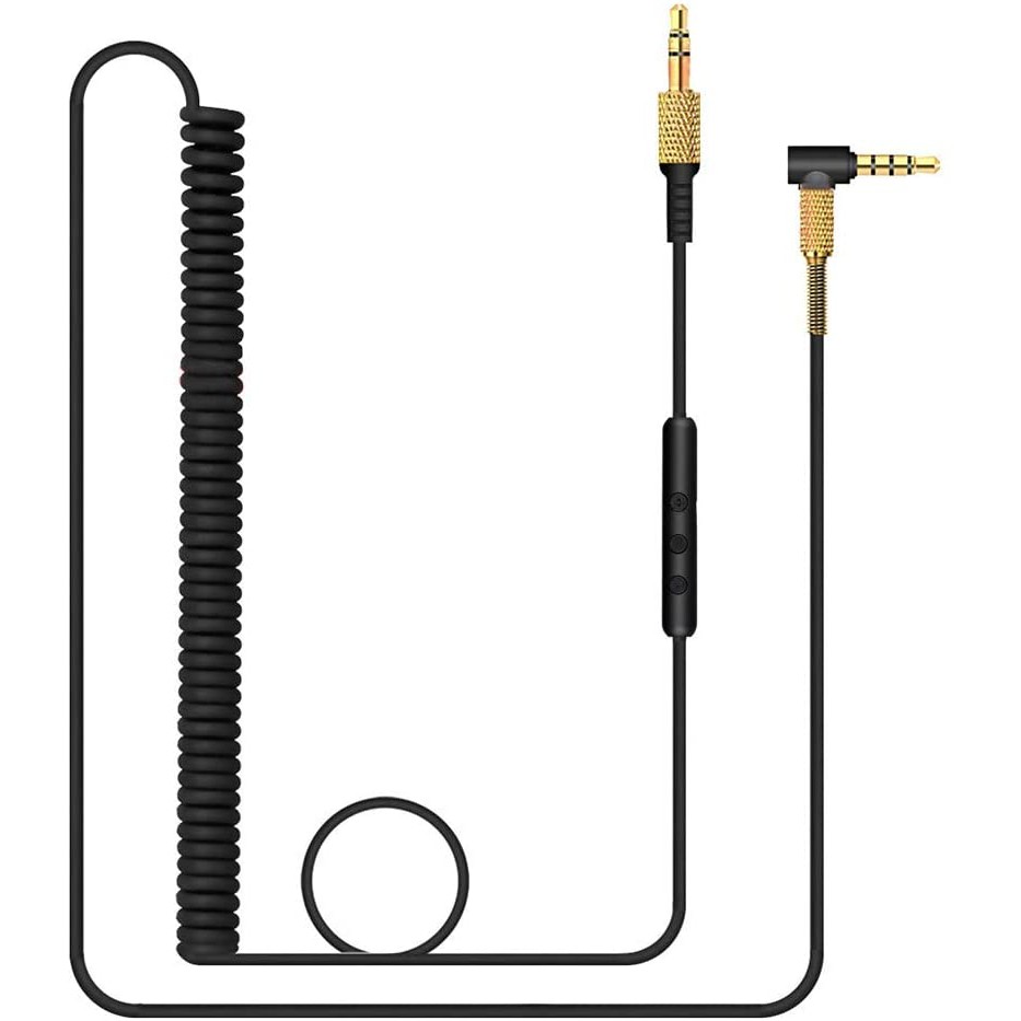 Dây Cáp Lò Xo Nối Dài Thay Thế Kèm mic Cho Tai Nghe bluetooth marshall major ii