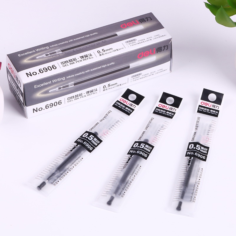 Mohamm1pc Bút Gel Nhấn 0,5Mm Nạp Lại 6906