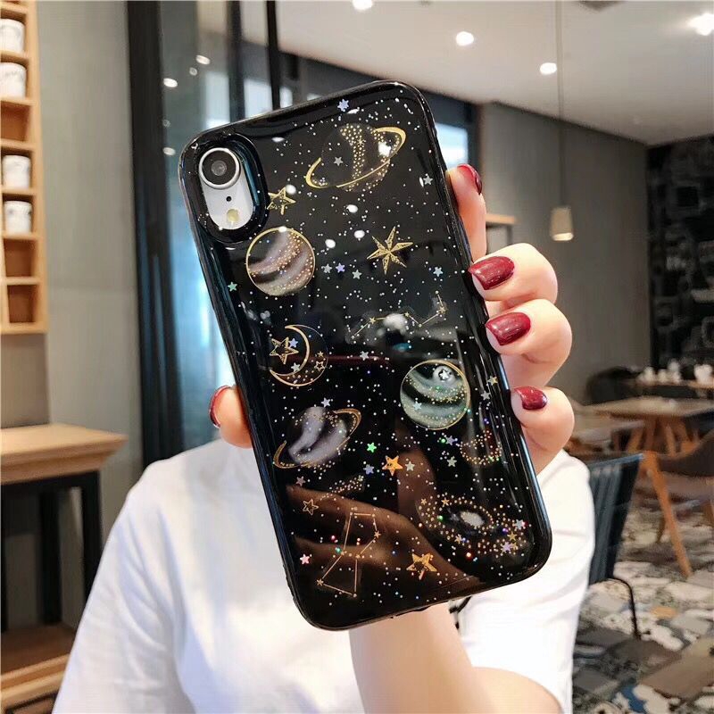 Ốp lưng trong suốt hoạ tiết vũ trụ dành cho điện thoại Apple iPhone 12 11 Pro Max 6 6s Plus 7 8 Plus | BigBuy360 - bigbuy360.vn