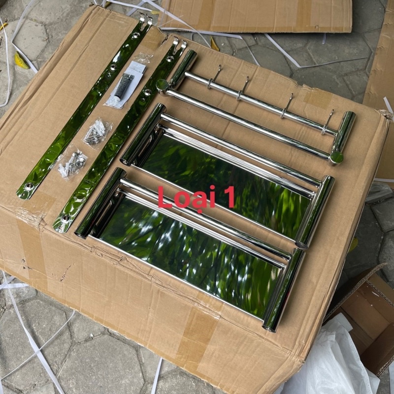 Kệ thẳng 3 tằng nhà tắm đa năng loại 1