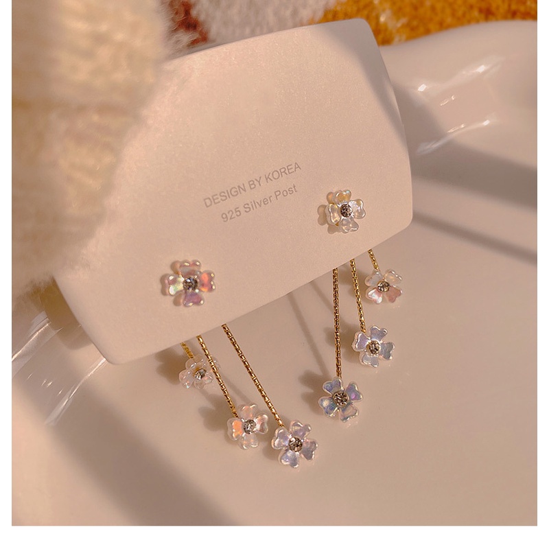 Bông tai dài hình hoa tua rua phong cách cổ điển thời trang cho nữ