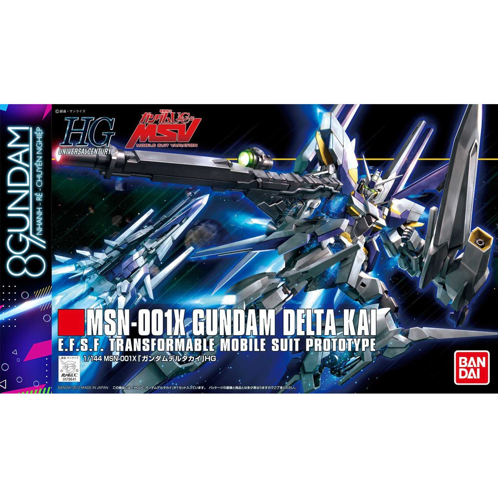 Mô Hình Lắp Ráp Gundam HG UC Delta Kai