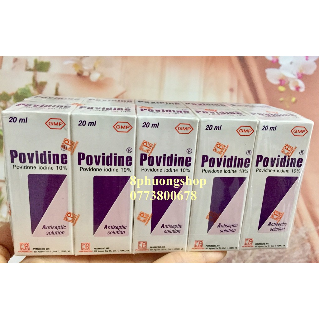 Thuốc sát trùng Povidine 20ml - Thuốc tím Povidine 20ml