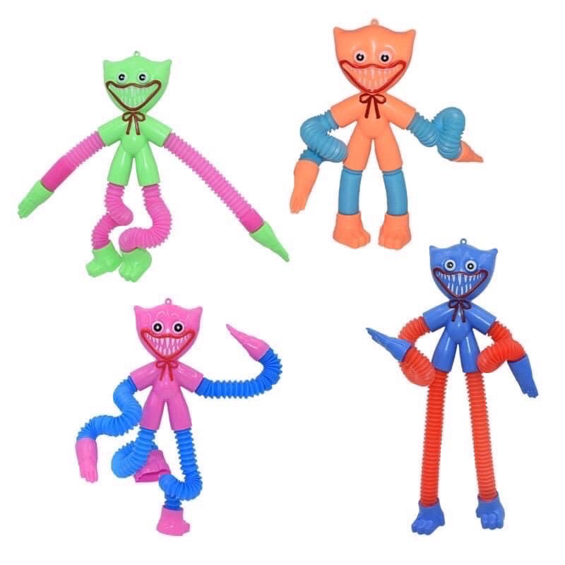 Đồ Chơi Huggy Wuggy Lò Xo Có Đèn Biến Hình Kéo Dãn Mọi Kiểu Dáng Cho Bé