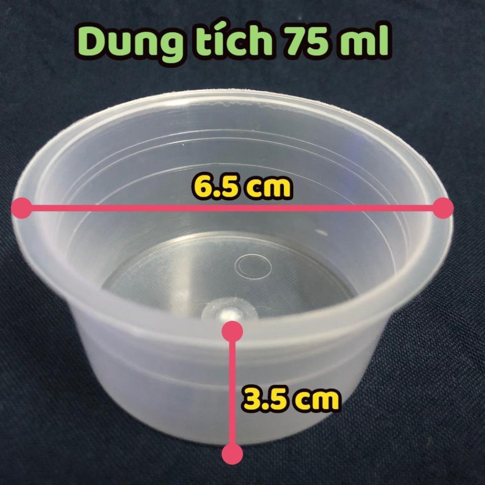 10 Hủ nhựa có nắp làm bánh flan hộp trái tim, hoa, tròn caramen, rau câu, sữa chua, đựng slime