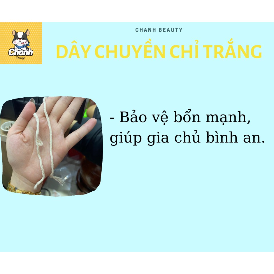 Dây Chuyền Chỉ Trắng