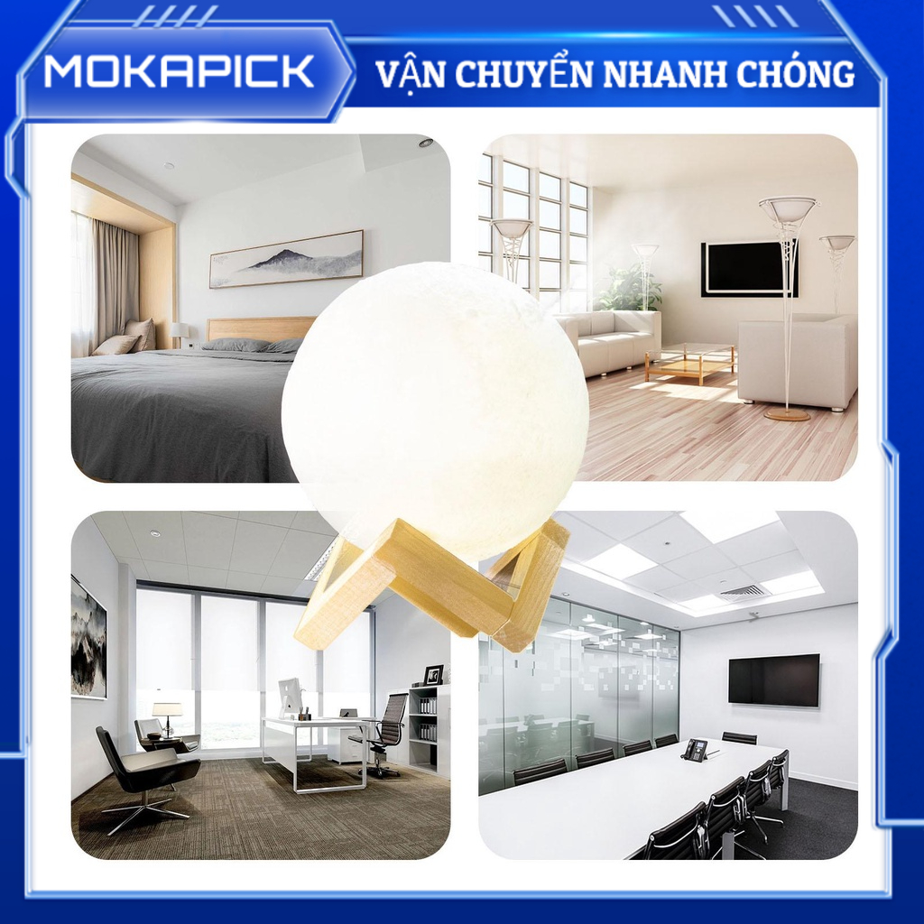 Mokapick Máy tạo độ ẩm hạt gỗ 3 trong 1 khuếch tán hương liệu Đèn ngủ đầy màu sắc USB yên tĩnh 880ml cho văn phòng