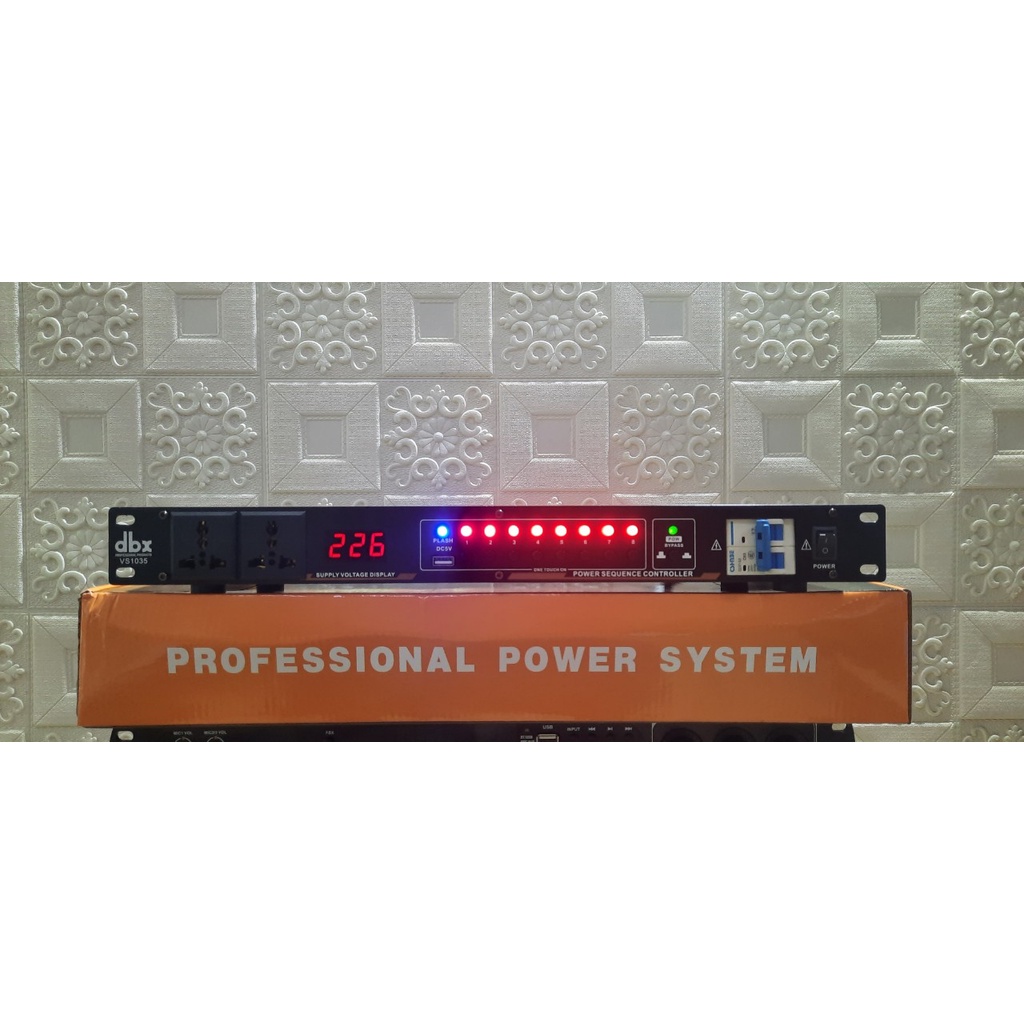 QUẢN LÝ NGUỒN ĐIỆN DBX VS1035 - CÓ CẦU DAO - 10 cổng - hàng mới 2022