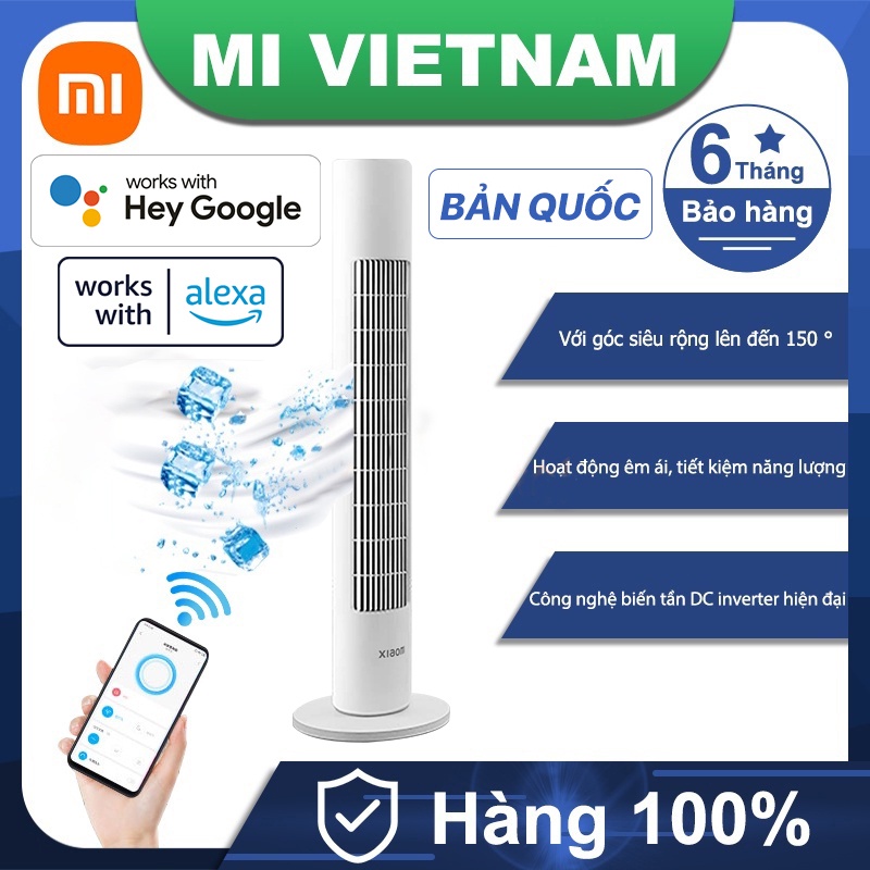 Quạt Tháp Xiaomi Mijia Gen 2 DC Inverter Tower Fan 541 m³ / h 22W Bảo hành 6 tháng