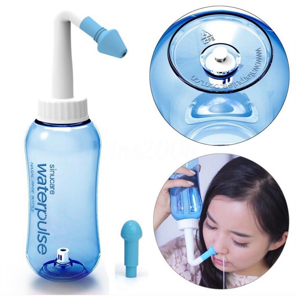 SMILE LIFE | Bộ rửa mũi Water Pulse + 6 gói Muối Aquamed ® - THÔNG SẠCH MŨI NGĂN NGỪA VIÊM XOANG