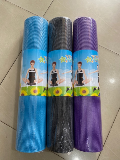 Thảm Tập Yoga PVC ( tặng kèm túi đựng thảm)