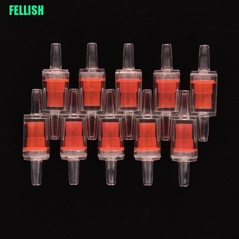 Bộ 10 Van Một Chiều Màu Đỏ Cho Hệ Thống Bơm Co2 4mm