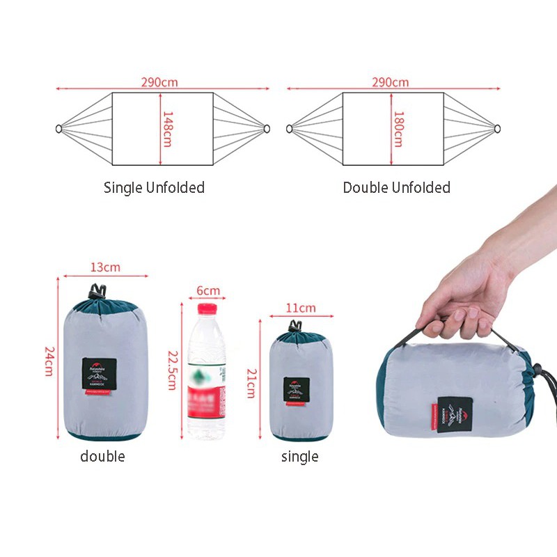 Võng dã ngoại du lịch gấp gọn siêu nhẹ NatureHike NH17D012 | BigBuy360 - bigbuy360.vn