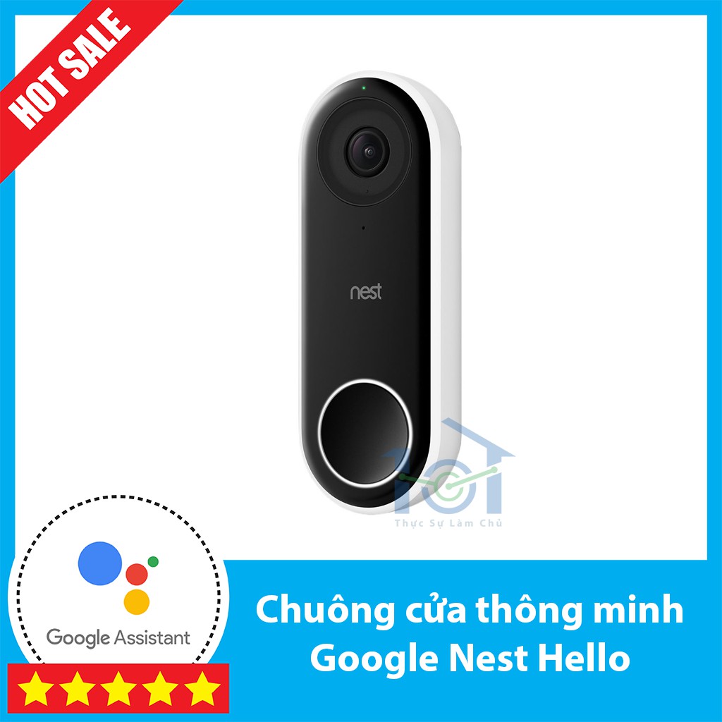 Chuông cửa hình Google Nest Hello chính hãng - nguyên seal