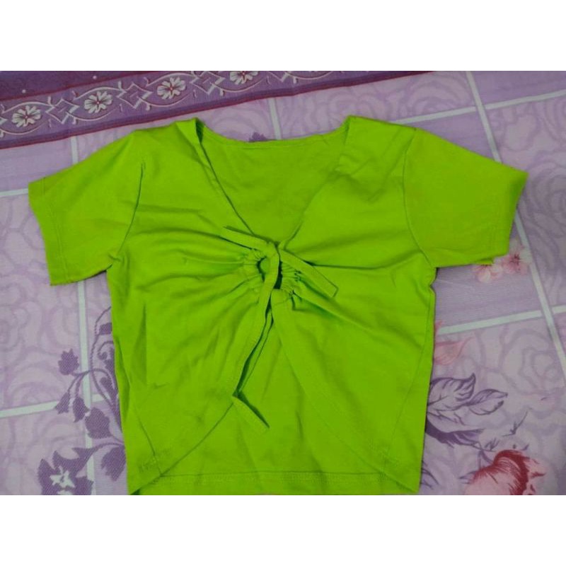 áo croptop xanh