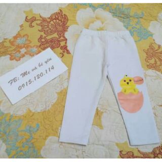 Quần legging xinh yêu cho bé - Màu trắng