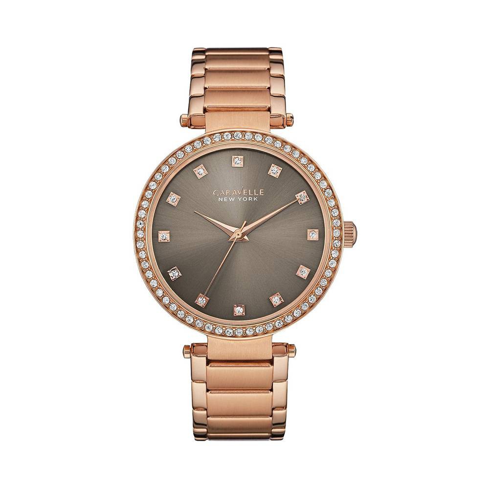 Đồng Hồ Caravelle 44L211 Nữ Pin Thời Trang Đính Đá Swarovski 38mm