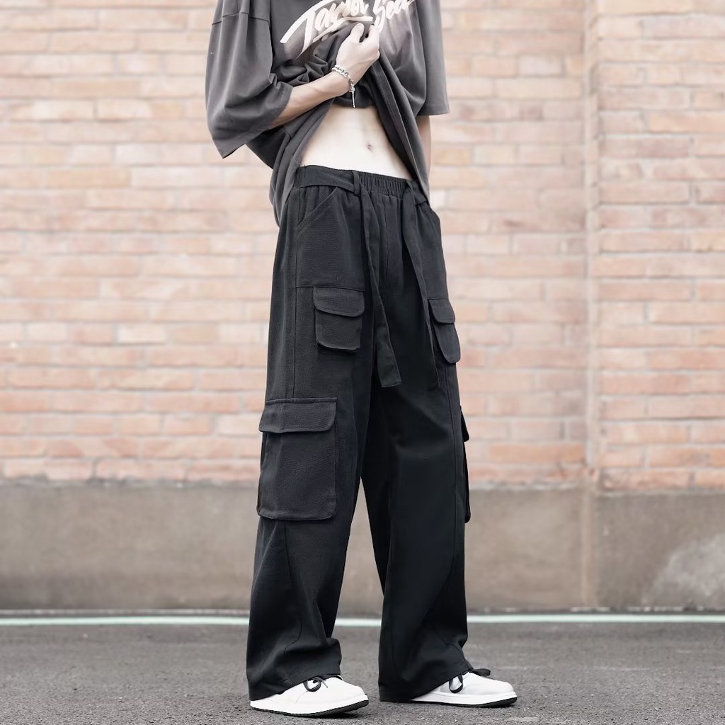 Quần Dài Ống Rộng Có 3 Màu Thời Trang Nam