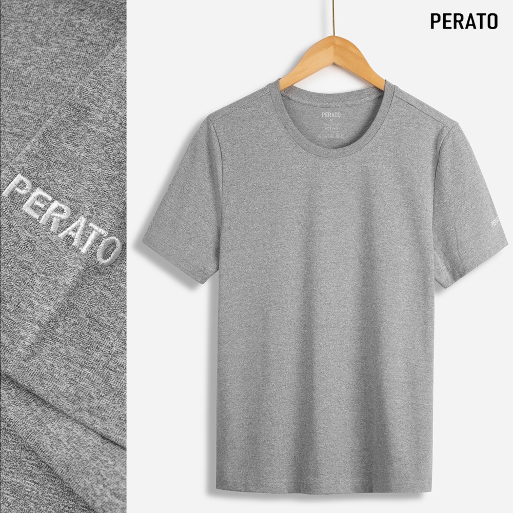 Áo Thun Nam Ngắn Tay PERATO (6 Màu), Chất Liệu Cotton Mềm Mại, Thấm Hút Nhanh Chóng, Bền Màu (TSOP21023) | BigBuy360 - bigbuy360.vn