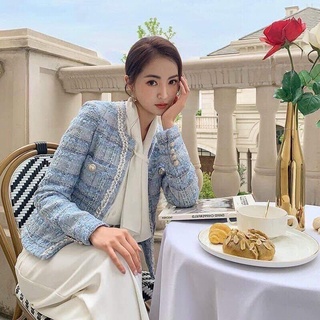 Áo dạ tweed kèm ảnh thật