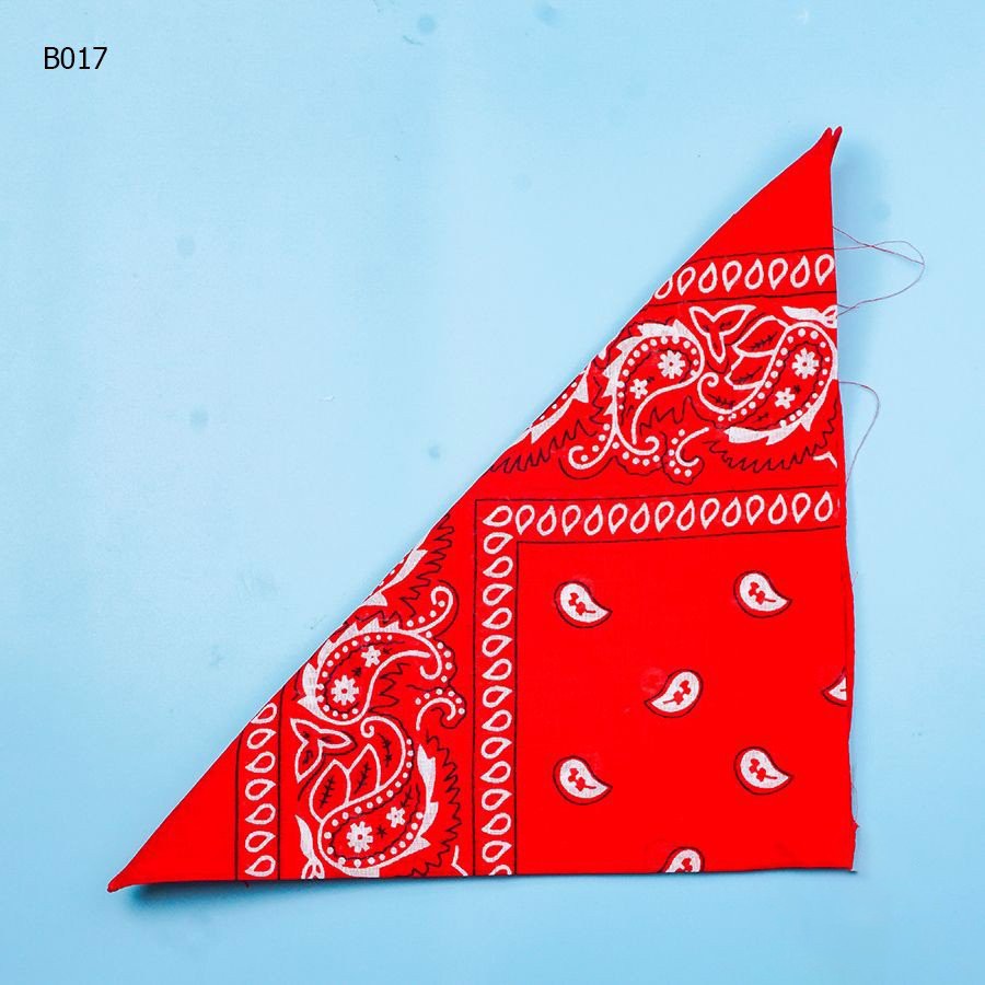 [NowShip - Giao Ngay] Khăn Bandana Turban Nam Nữ Màu Đỏ Tươi