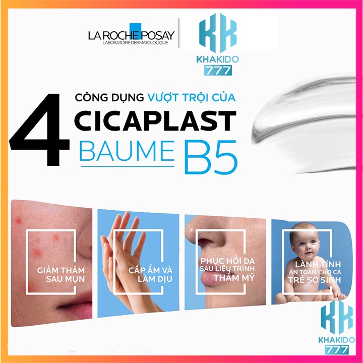 Kem dưỡng làm dịu, cân bằng độ ẩm, làm mát &amp; phục hồi da La Roche-Posay Cicaplast Baume B5 40ml-100ml