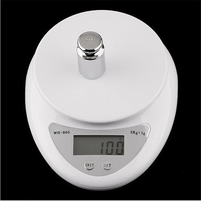 Cân tiểu ly, Cân điện tử nhà bếp thực phẩm gia vị 5kg Electronic kitchen scale B05 (Tặng 2 Pin) pilishop