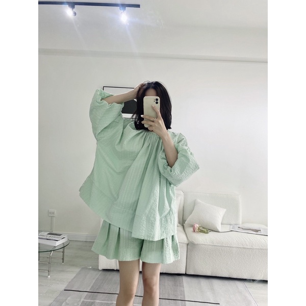 Mee.idstudio - Set xanh mint siêu xinh Bow + Lili