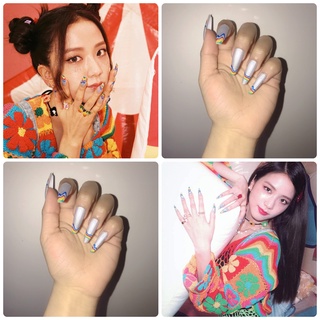 Set Nailbox Jisoo Blackpink Ice Cream MV Móng giả úp Nail kpop