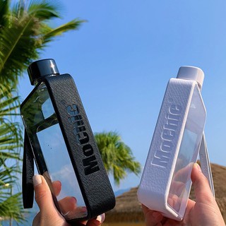 Dụng cụ trang trí chất lượng cao❤Bình nước hình vuông cỡ a5 thiết kế đơn giản sáng tạo