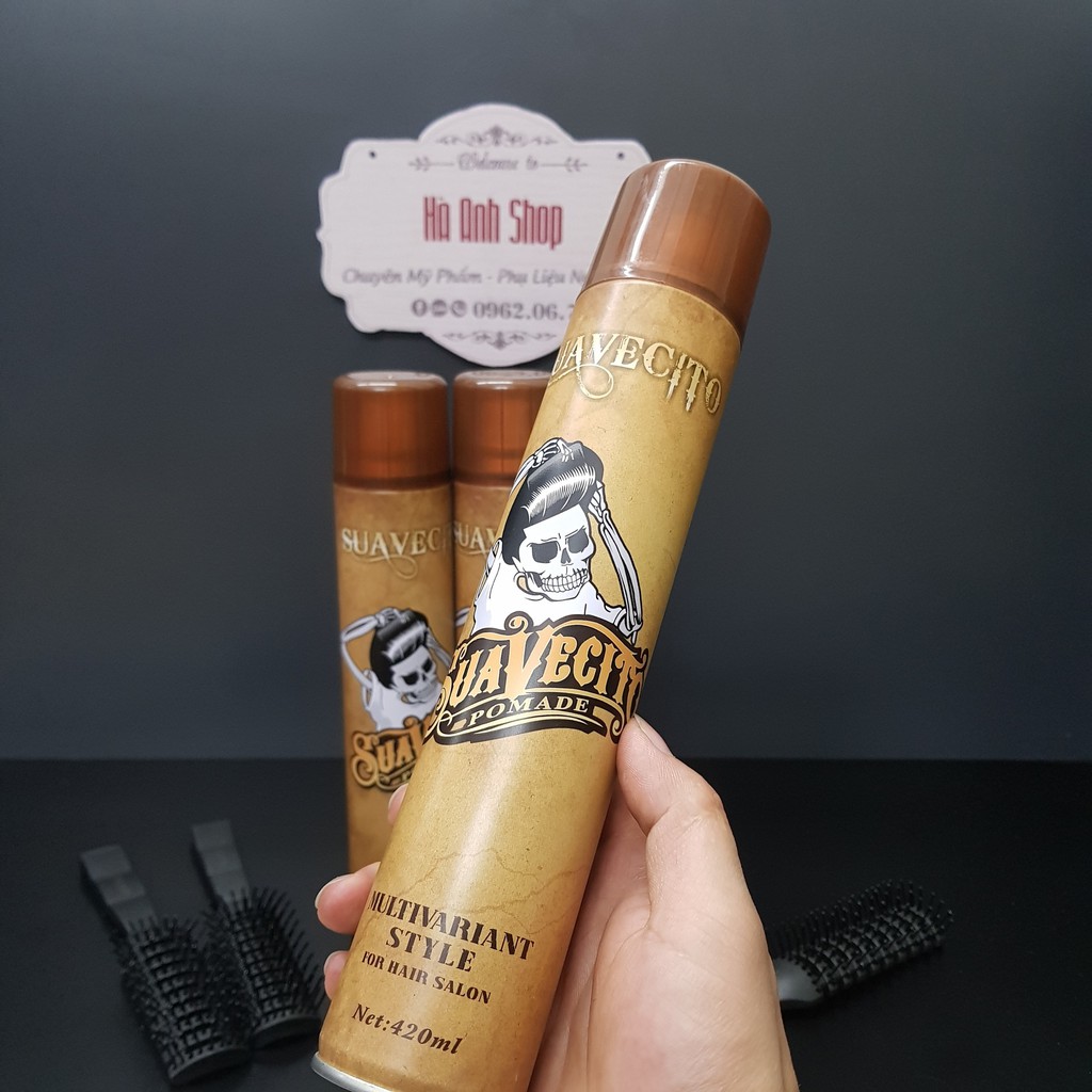 COMBO GÔM XỊT TÓC SUAVECITO VÀ SÁP VUỐT TÓC SUAVECITO POMADE TẶNG LƯỢC TẠO KIỂU