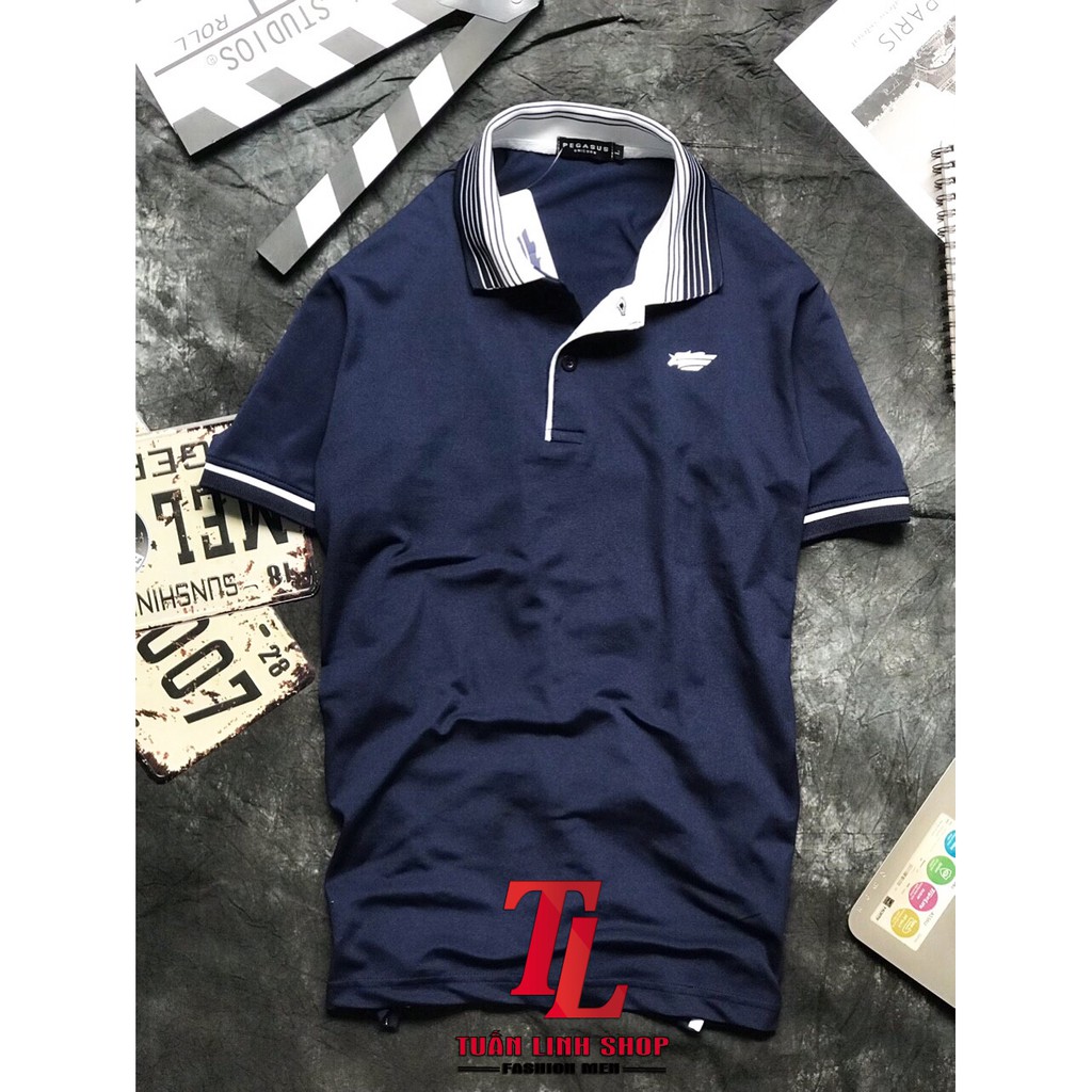 ÁO THUN NAM CAO CẤP CỔ BẺ PEGASUS | BigBuy360 - bigbuy360.vn