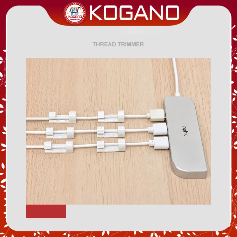 Nẹp dây điện KOGANO luồn dây điện, sạc, chuột, bàn phím gọn gàng bàn làm việc HG-001200