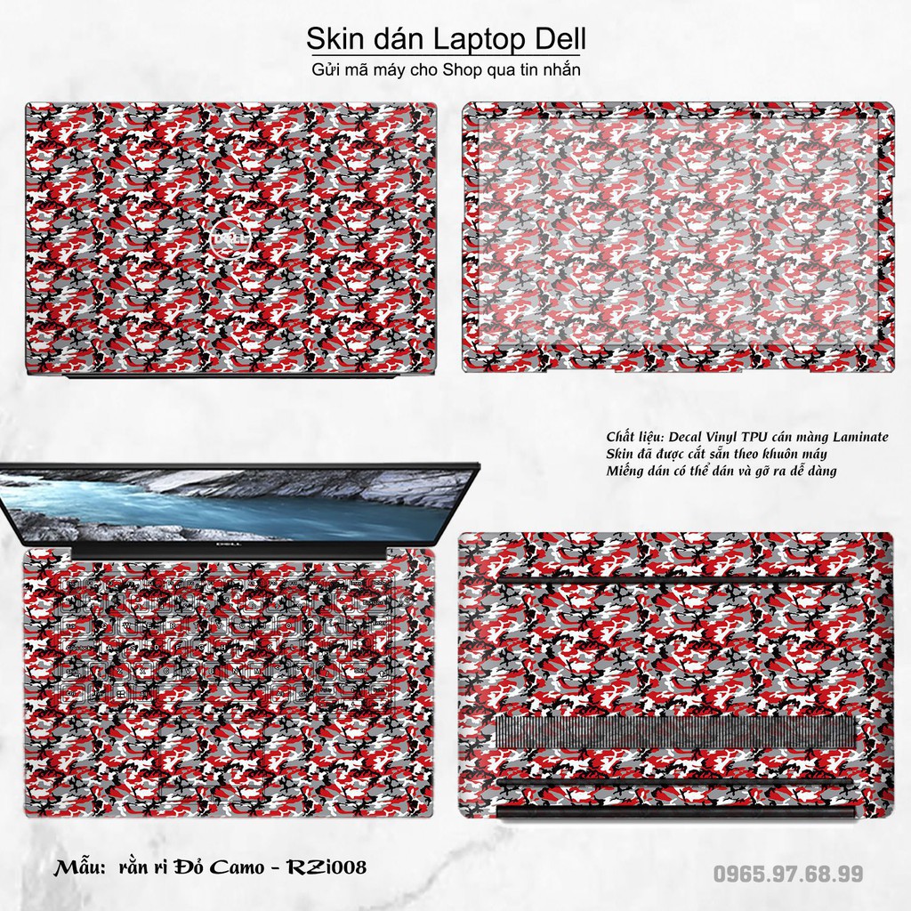 Skin dán Laptop Dell in hình rằn ri _nhiều mẫu 5 (inbox mã máy cho Shop)