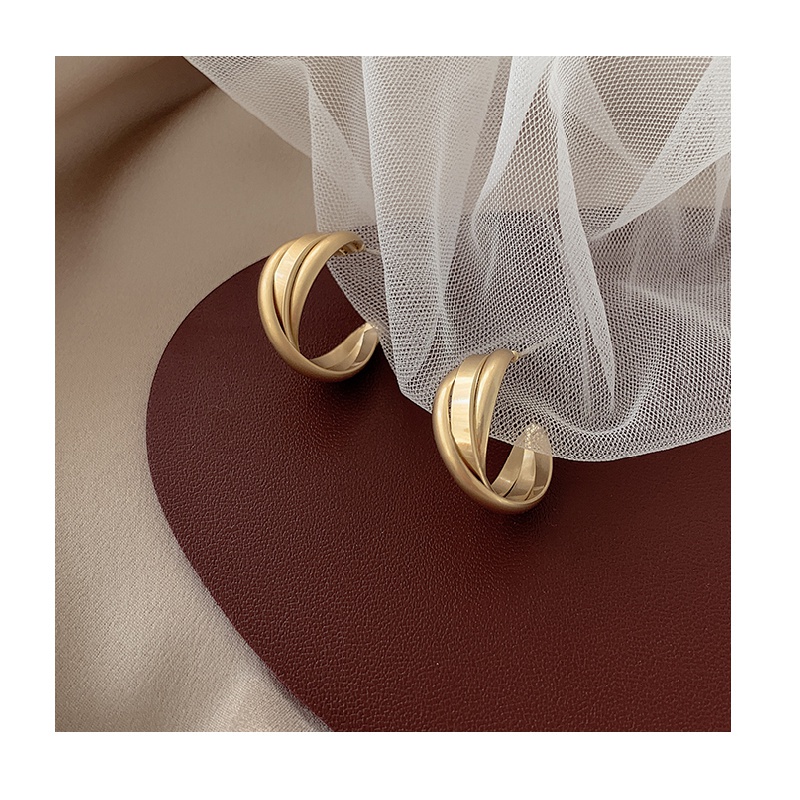 Khuyên Tai Tròn Thiết Kế Đơn Giản Tinh Tế Thời Trang