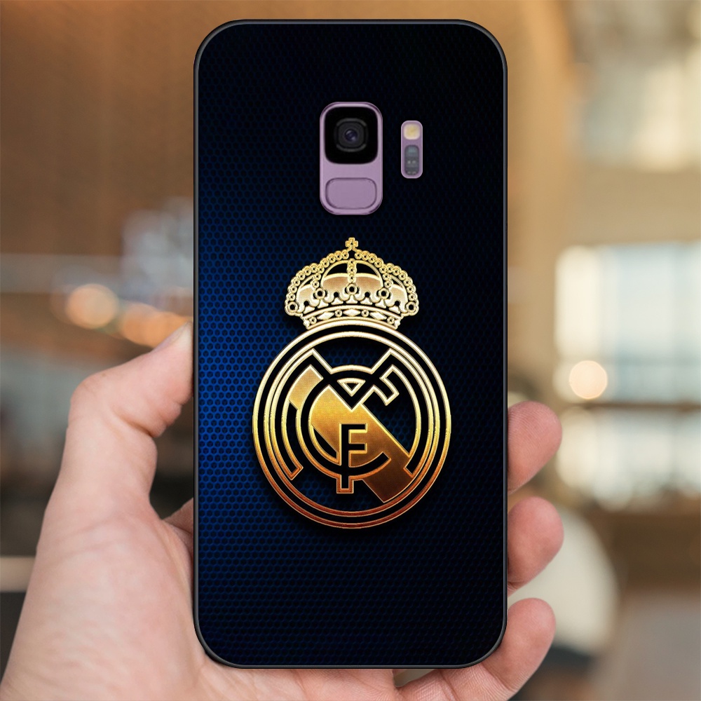 Ốp lưng Samsung S9 viền đen in hình Real Madrid