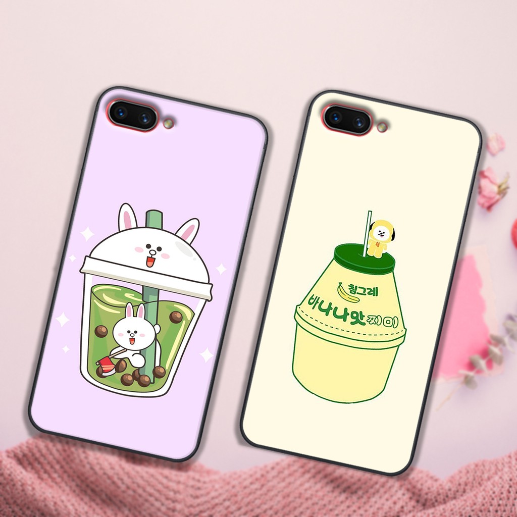 Ốp lưng điện thoại OPPO A3S - A1K in hình bình trà sữa, đồ ăn , họa tiết cute- Doremistorevn | BigBuy360 - bigbuy360.vn