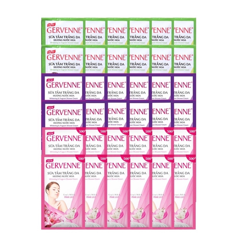 Sữa Tắm Trắng Da Gervenne (1 gói)