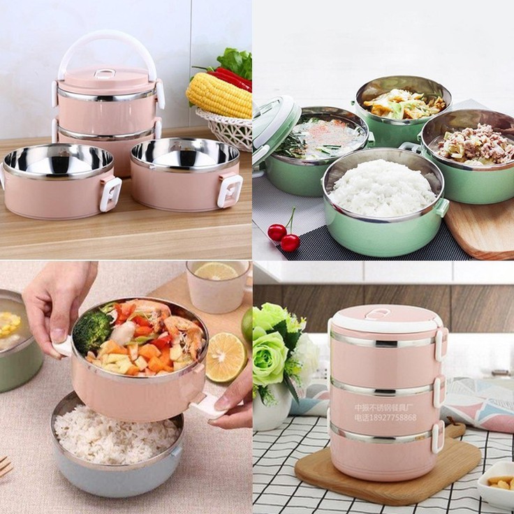 Cặp lồng cơm - Cà mên 4 tầng lúa mạch(4 TẦNG - LÚA MẠCH)