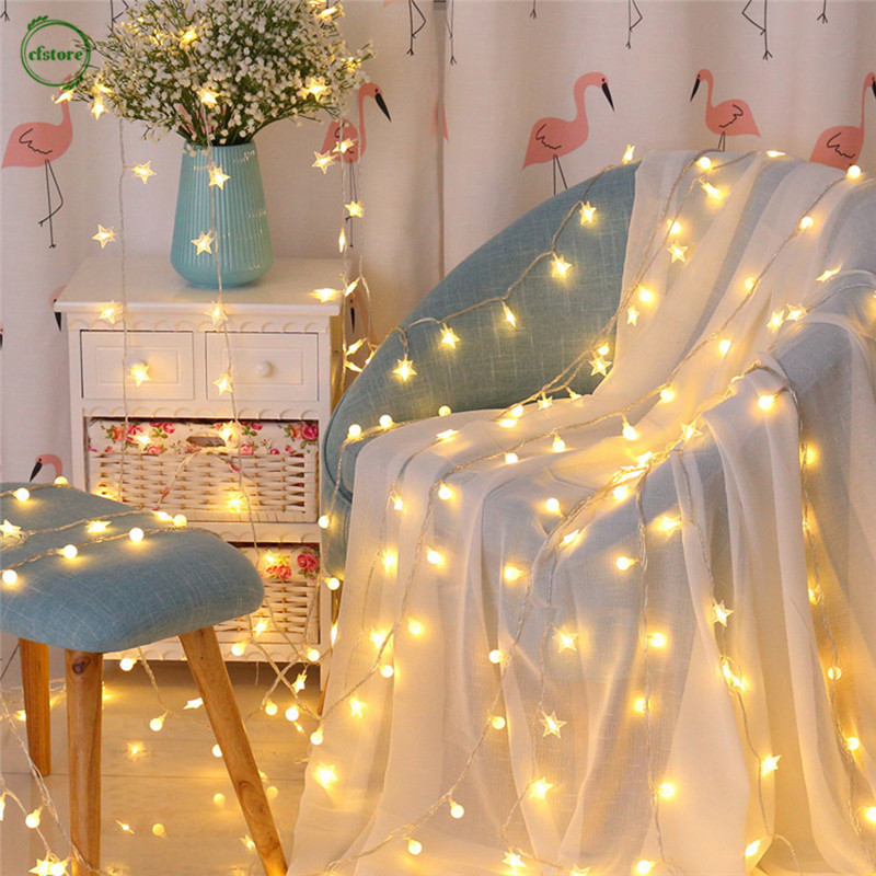 Dây Đèn Led Trang Trí Hình Ngôi Sao Lấp Lánh