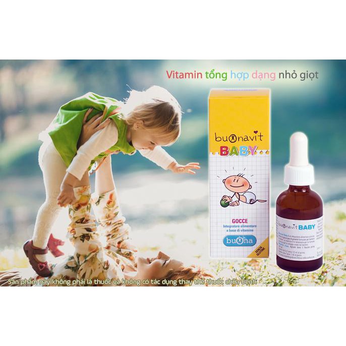 [Kèm Quà Tặng] Buonavit Baby - Bổ sung vitamin, hỗ trợ quá trình chuyển hóa, tăng hấp thu, giảm biếng ăn, tăng đề kháng