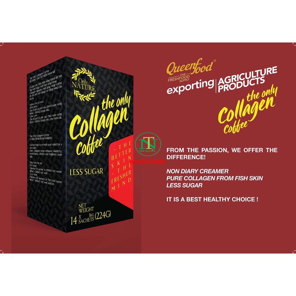 Cà Phê Collagen Only Nature(Hộp 224g)