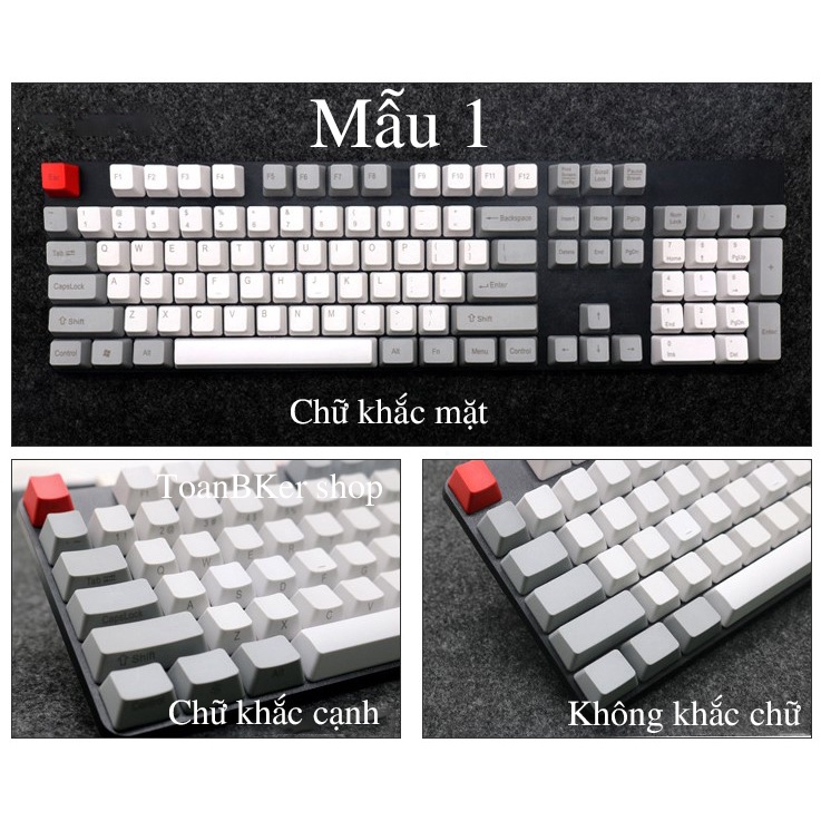 Keycap PBT [Rẻ nhất] chủ đề keycap carbon, keycaps cocacola, keycap phối màu, dày dặn