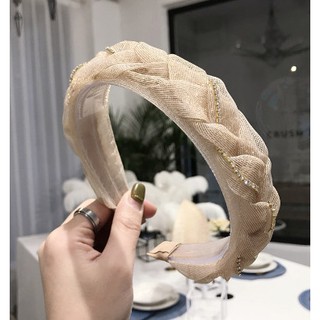 Băng đô cài tóc phối lưới ren - QT391