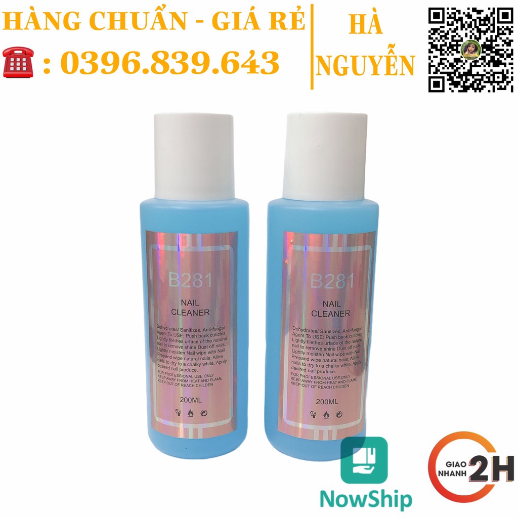 [ SIÊU RẺ ] Nước Lau Gel B281  200ml - Cồn Thơm Lau Gel