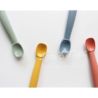 <Có Sẵn> MUỖNG SILICONE ĂN DẶM HONGSPAPA MUỖNG SILICON HÀN QUỐC MUỖNG HONG's PAPA