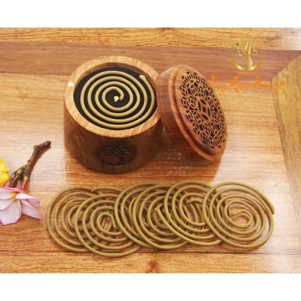 NHANG KHOANH TRẦM HƯƠNG XÔNG LƯ TẶNG HỒ LÔ [Trầm Hương Búp Sen]