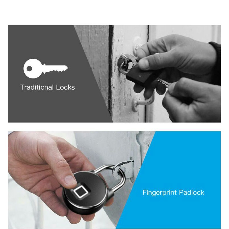 Ổ KHÓA VÂN TAY FINGERPRINTS LOCK P22+ ( Kết nối App - Bluetooth)