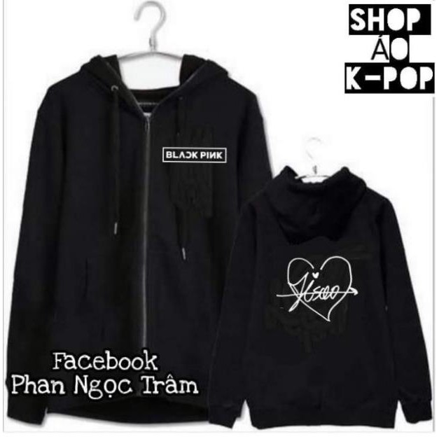 SALE- Áo khoác kéo khóa BLACKPINK chữ ký 4 thành viên blackpink - áo HOT