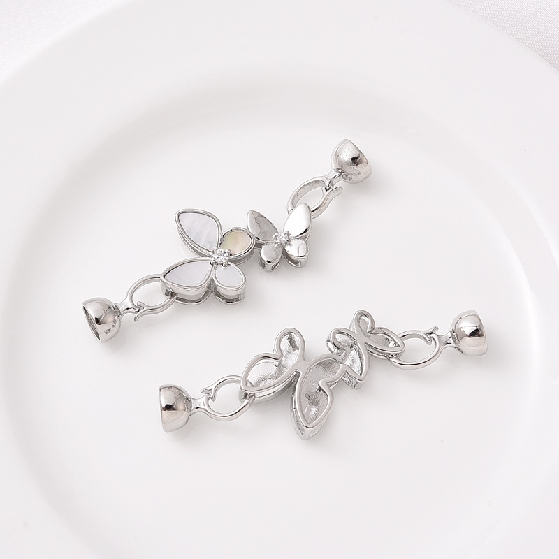 Chất Lượng Cao Nắp Đồng Mạ Vàng 18K Màu Trắng Dát Hình Bướm / Sứa / Bướm / Ngọc Trai Thủ Công Có Khóa Cà